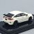 Hátsó nézet a fehér Honda Civic Type R 2023 1:64 Para modell autónak