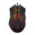 Top view of Havit MS1027 USB gaming mouse with claw mark design