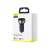 Baseus CCKX-C0A Particular autós töltő kijelzővel USB + USB-C 65W #ezüst-kék 79482435