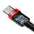 Detailný pohľad na konektor kábla Baseus Cafule USB-C do USB-C, zobrazujúci vnútorné komponenty