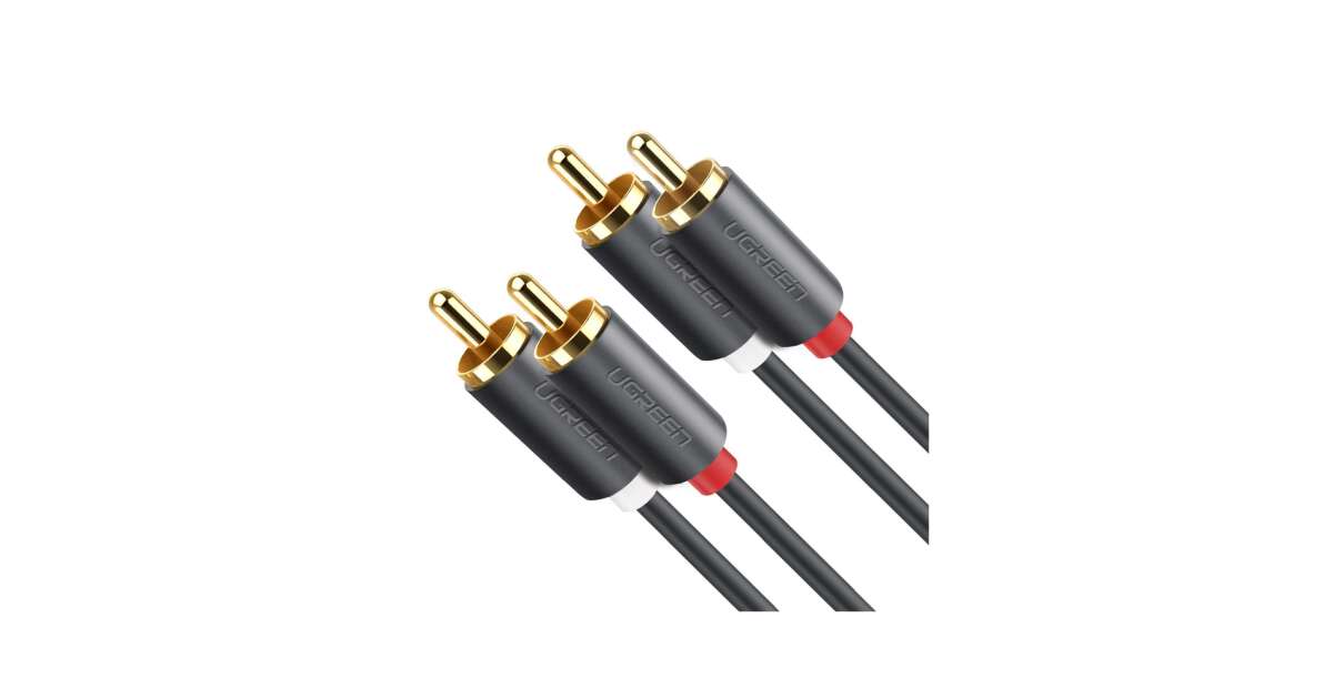 Ugreen 10519 audio cable M x RCA Black