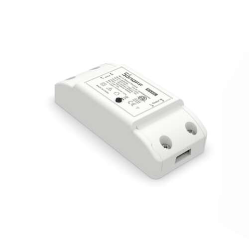 Sonoff BASICR2 smart switch, white, side view