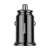 Baseus Circular car charger, black, 30W, dual USB and USB-C ports