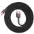 Baseus Cafule USB-C - USB kábel, fekete-piros, 2 méter hosszú