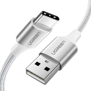 Cablu UGREEN USB-C la USB-A, alb, 1 metru - Cabluri de date