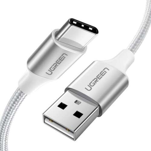 Kabel UGREEN USB-C do USB-A, białe, 1 metr