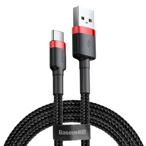 Baseus Cafule USB-USB-C kábel 3A 0,5m (CATKLF-A91) #červeno-čierna