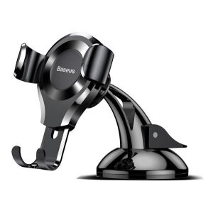 Baseus Osculum Auto Držač Telefona za Vjetrobransko Staklo i Instrument Tablu #crna
