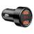 Baseus Magic Series Dual QC 3.0 car charger with digital display, black