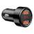 Baseus Magic Series Dual QC 3.0 car charger with digital display, black