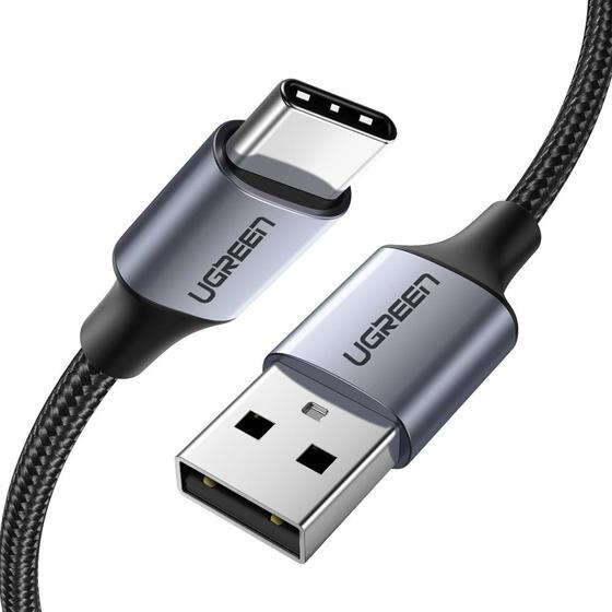 Ugreen 60126 USB kábel 1 m USB C USB A Čierna, Šedá (UG60126)