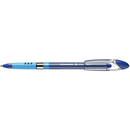 Golyóstoll, 0,7 mm, kupakos, SCHNEIDER "Slider Basic XB", kék 152259016 - Schneider
