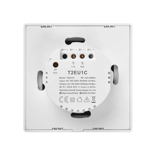 Sonoff touch light switch WiFi + RF 433 T2 EU TX (1 canal)