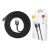 Kabel Baseus Cafule Lightning z wtyczką USB i opakowaniem, czarny