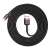 Coiled Baseus Cafule Lightning to USB cable