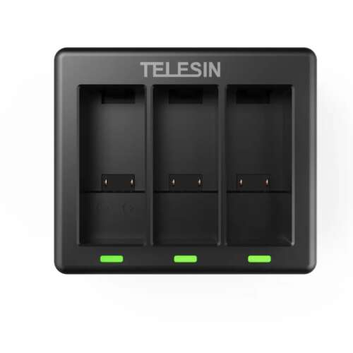 Telesin 3-slot charger for GoPro Hero 11, Hero 10, and Hero 9 batteries