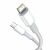 Cablu Date si Incarcare Baseus USB Type-C la tip Lightning, 2 m, 20W,CATLGD-A02, Alb (CATLGD-A02) 43802581