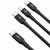 Baseus Rapid Series USB 3in1 cable Micro USB + Lightning + USB-C 20W 1.5m (CAMLT-SC01) #black 43799484