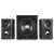 Edifier S360DB 2.1 channel speaker system with wooden finish, front view