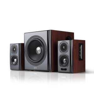 Sistem de difuzoare Edifier S350DB 2.1 canale cu subwoofer, finisaj negru și lemn - Edifier Difuzoare pentru PC