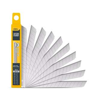 Deli Tools EDL-DP092 lamă de rezervă pentru cuțit snickers 9mm 10 bucăți (argintiu) 43806234 Cuttere