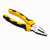 Deli Tools EDL2007 combination pliers, 7 inch, yellow and black