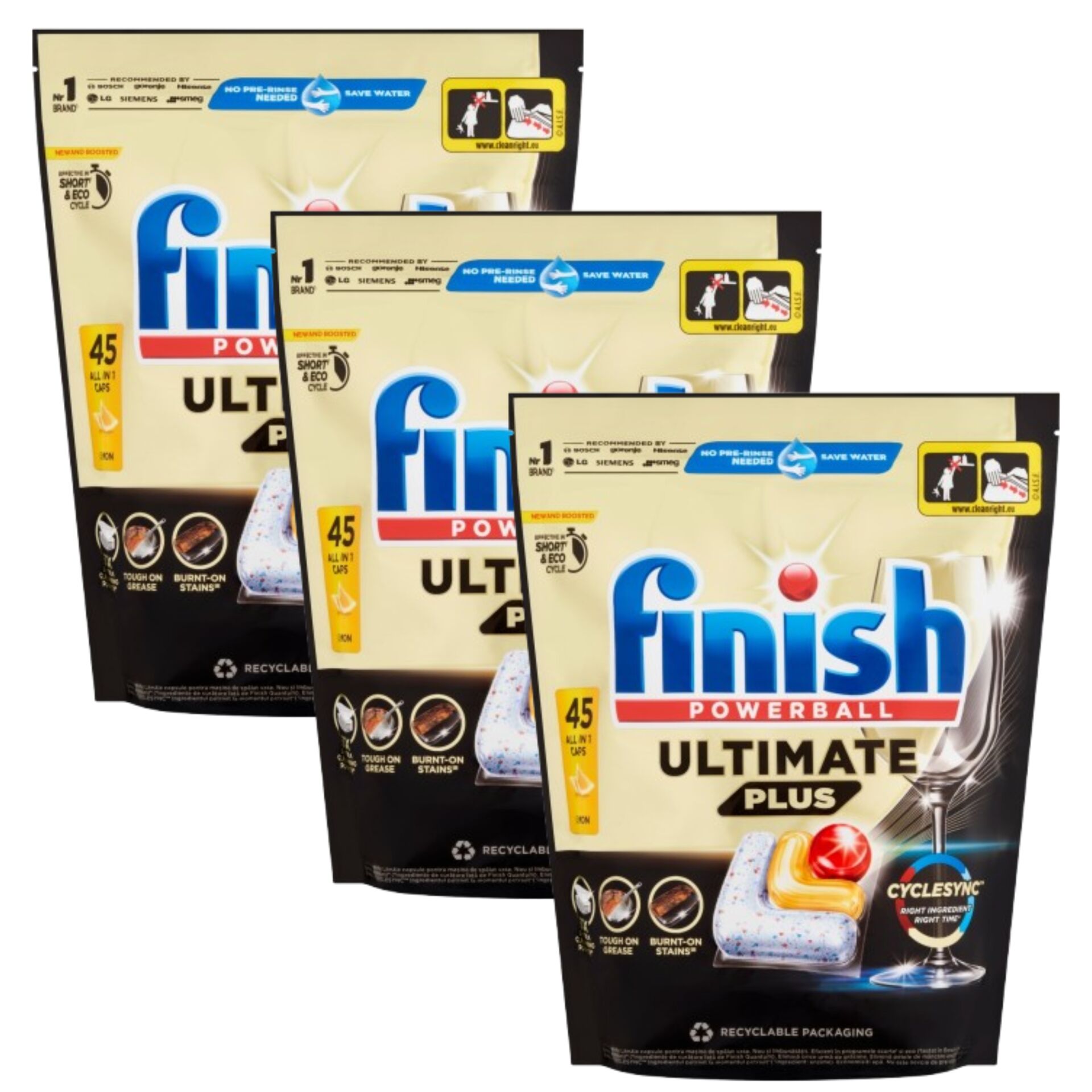 E-shop Finish Powerball Ultimate Plus Lemon Kapsuly do umývačky riadu 3x...