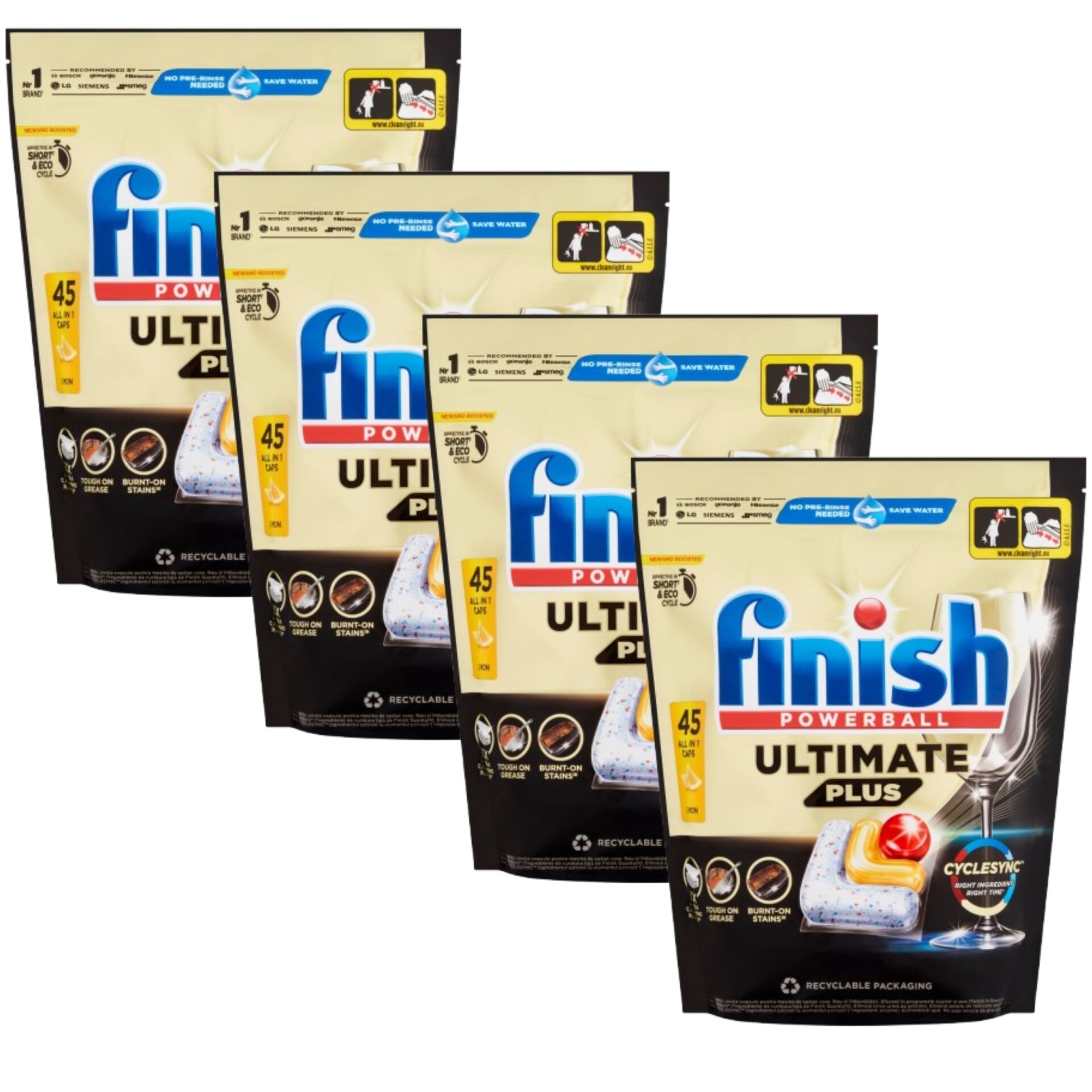 E-shop Finish Powerball Ultimate Plus Lemon Kapsuly do Umývačky Riadu 4x...