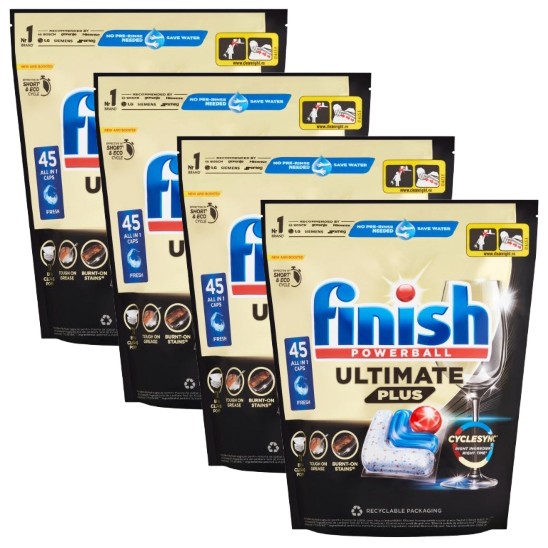 E-shop Finish Ultimate Plus All in 1 Regular Kapsuly do umývačky riadu 4...