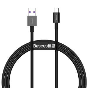 Kabel USB do USB-C Baseus Superior 66W - Czarny - Kabel USB