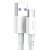 Close-up of Baseus Superior Series USB-C to USB fast charging data cable, white