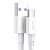 Close-up of Baseus Superior Series USB-C to USB fast charging data cable, white