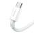 Baseus Superior sorozatú USB-C - USB kábel, 66W gyors töltés, 2m, fehér, USB-C csatlakozó közeli képe