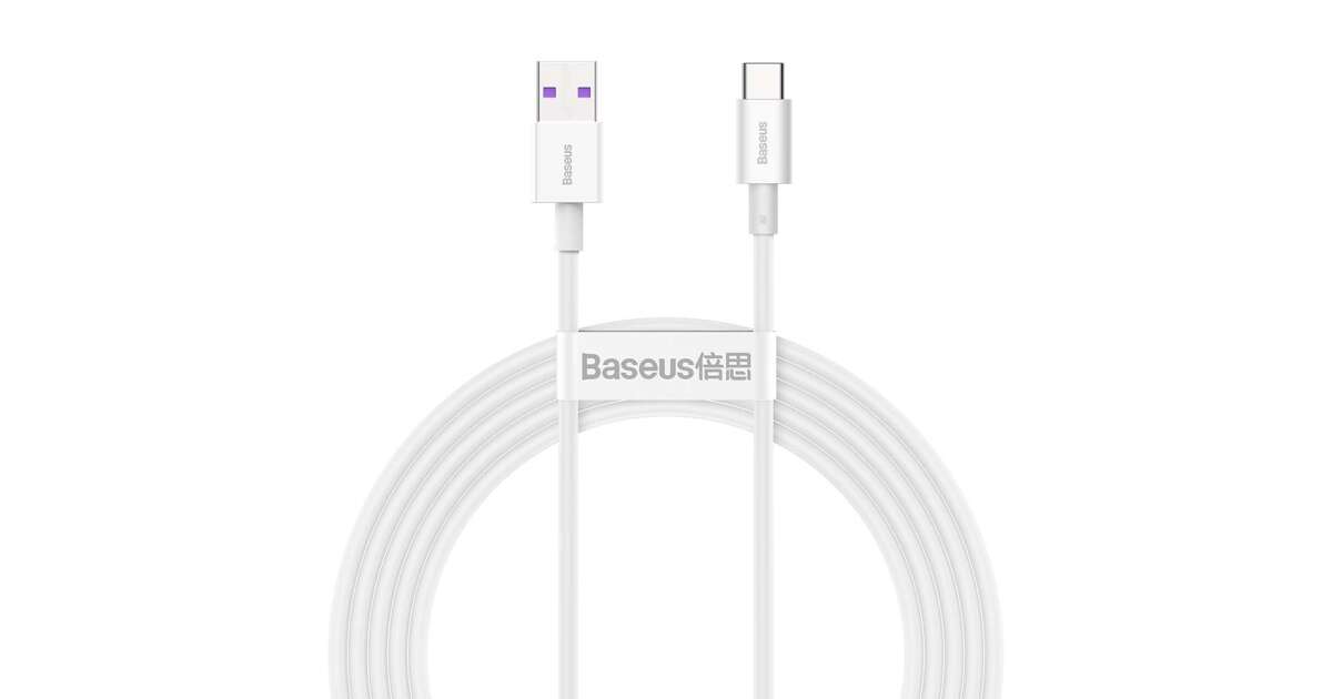 Kabel Baseus Baseus Superior kabel USB - USB TypeC 66 W 6A 2 m Bijeli (CATYS-A02) 43748321