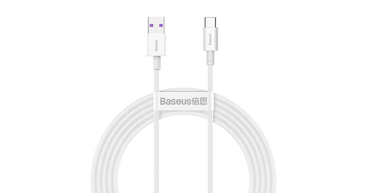 Kabel Baseus Baseus Superior Kabel USB - USB TypeC 66 W 6A 2 m Weiß (CATYS-A02) 43748321