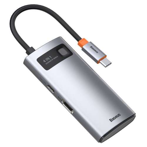 Stație de andocare Baseus Metal Gleam Series 4-în-1 USB-C Hub