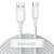 Baseus Simple Wisdom Datenkabelset, USB auf Typ-C, 5A, 1,5 m, 2 Stück, weiß 99476967