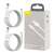 Baseus Simple Wisdom Datenkabelset, USB auf Typ-C, 5A, 1,5 m, 2 Stück, weiß 99476967