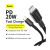 Baseus USB-C - Lightning cable high density braided 20W 5A PD 1m (CATLGD-01) #black 100736244