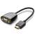 Ugreen HDMI to VGA adapter cable, black, 0.25m