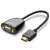 Ugreen HDMI to VGA adapter cable, black, 0.25m