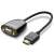 Ugreen HDMI to VGA adapter cable, black, 0.25m