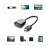 Ugreen HDMI to VGA adapter cable, black, 0.25m, connecting laptop, playstation, apple tv, ipad to monitor or projector