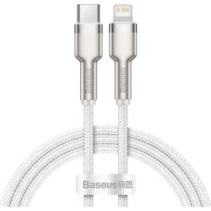 Baseus Cafule Cablu USB-C - Lightning PD 20W 2m (CATLJK-B02) #white 43801035 Cabluri de date