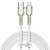 Baseus Cafule USB-C - Lightning kábel, 20W PD gyors töltés, 2m hosszú, fehér