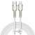 Кабел Baseus Cafule USB-C към Lightning, бързо зареждане 20W PD, 2m дължина, бял