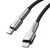 Kábel Baseus Cafule Lightning na USB-C, detail konektorov