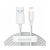 Baseus TZCALZJ-02 Simple Wisdom USB - Lightning dátový a nabíjací kábel 2,4A 1,5m 2 kusy biely 46707606
