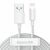 Baseus TZCALZJ-02 Simple Wisdom USB - Lightning dátový a nabíjací kábel 2,4A 1,5m 2 kusy biely 46707606