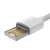 Detailný pohľad na USB konektor kábla Baseus Simple Wisdom Lightning 2.4A 1.5m biely